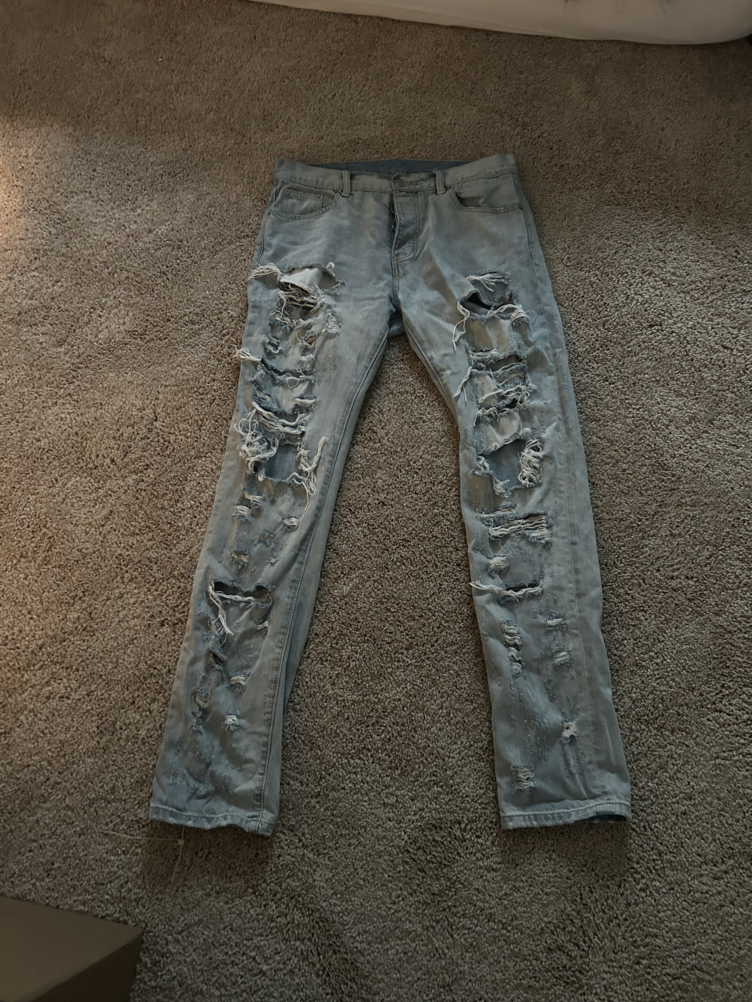 MNML CUT UP JEANS