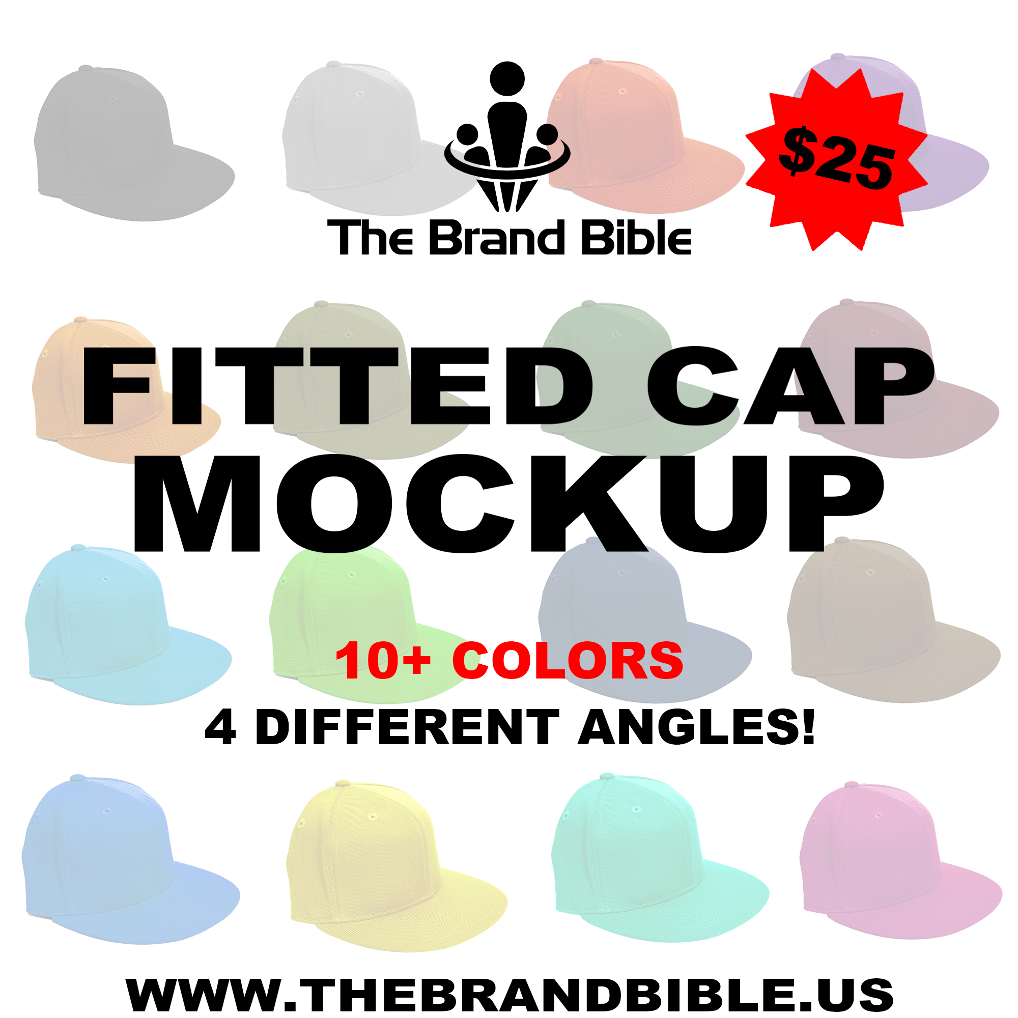 FITTED CAP MOCK-UP PACK